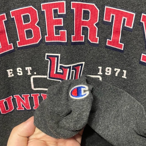 liberty University Eagles college collegiate sports long sleeve crewneck Shirt - Picture 3 of 5